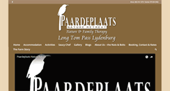 Desktop Screenshot of paardeplaatsnatureretreat.co.za